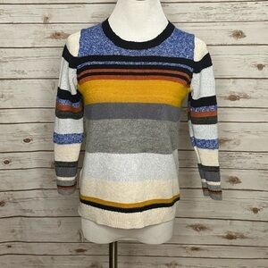 LOFT striped crewneck sweater